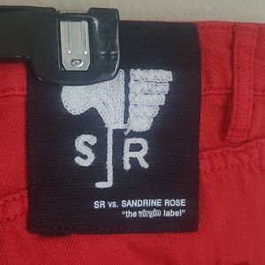 3/$16🎁Linen Blend Sandrine Rose Boutique sz 30 Red Pants